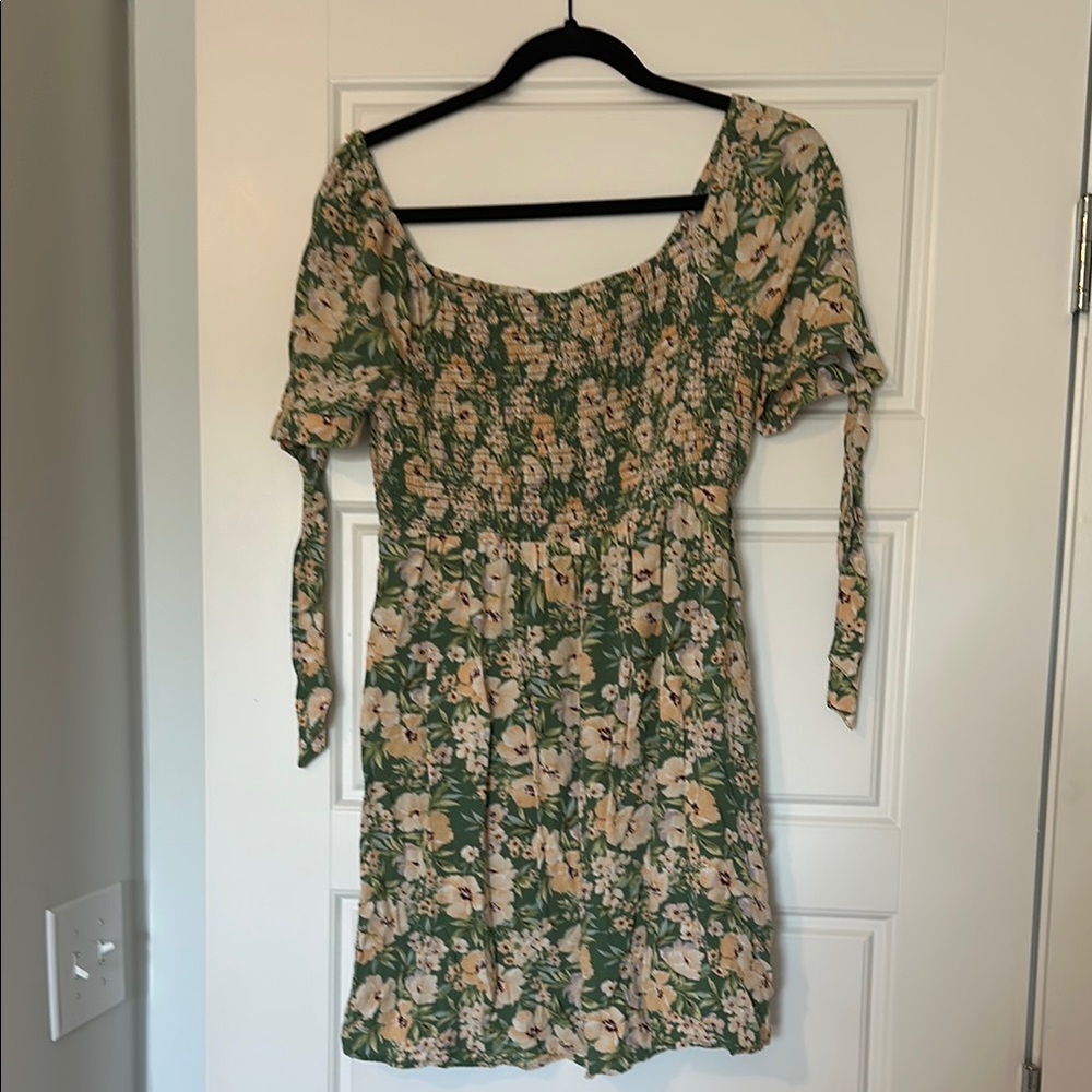 Floral Green Dress